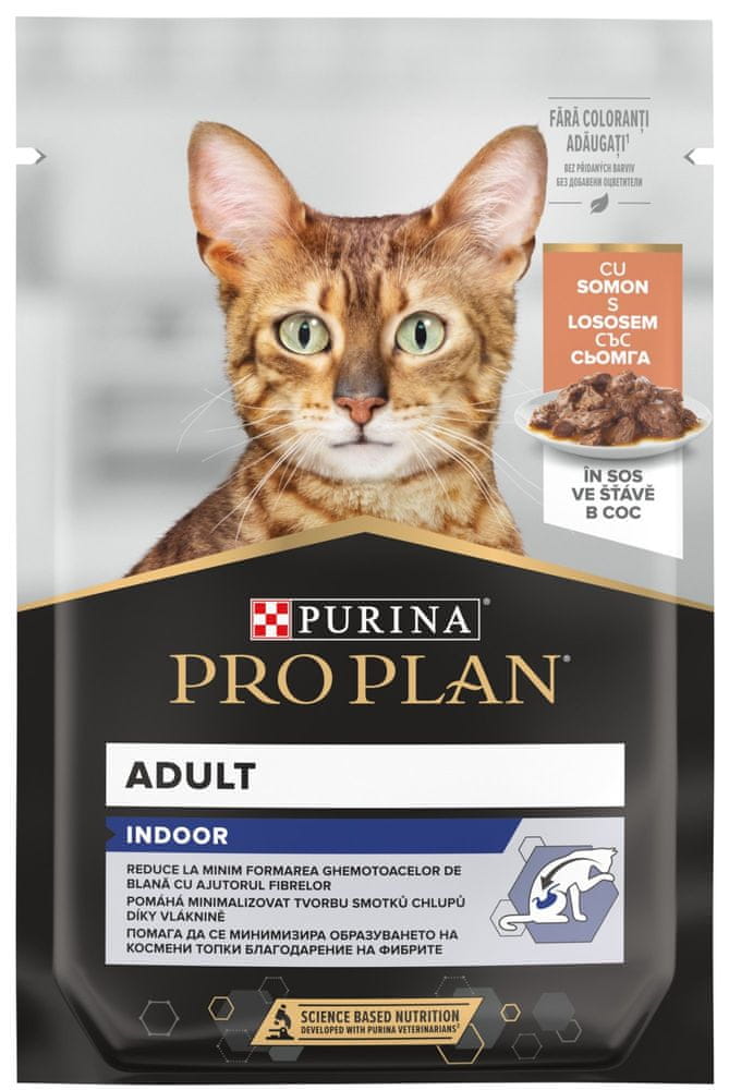 Purina Pro Plan CAT HOUSECAT, kapsička pre mačky s lososom 26x85 g